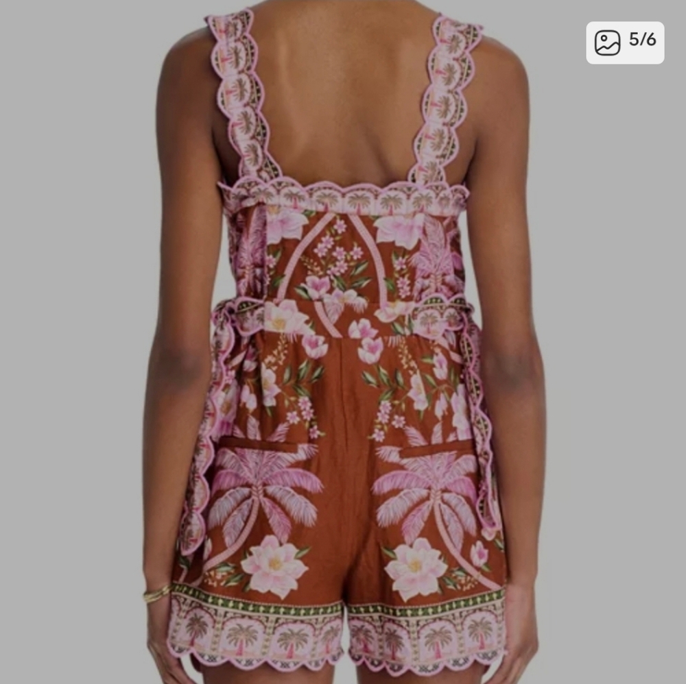 Farm Rio Palm Tree Romper - Picture 5 of 7